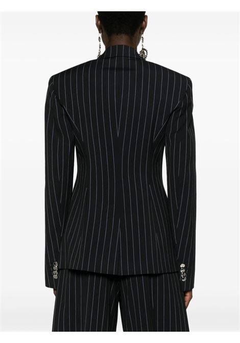 Blue Glen pinstripe single-breasted blazer - women THE ATTICO | 241WCG61E067596